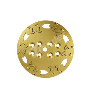 250mm 1/4 PCD Grinding Plate(12*Arrow Type)
